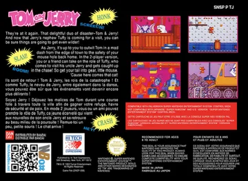 Tom and Jerry (Europe) box cover back